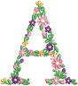 English Garden Monogram | Machine Embroidery Designs by JuJu