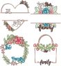 Family Wreaths 3 | Machine Embroidery Designs by JuJu