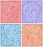 Fancy Flowers Quilt Blocks 1 | Machine Embroidery Designs by JuJu