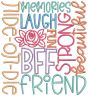 Friendship Subway Art | Machine Embroidery Designs by JuJu