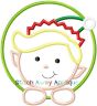 Elf Boy Peeking | Machine Embroidery Designs by JuJu/ Stitch Away Applique 