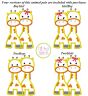 Giraffe Pair Applique Digital Machine Embroidery Designs by JuJu