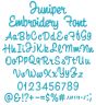 Juniper Embroidery Font | Machine Embroidery Designs by JuJu