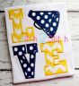 Megaphone LOVE Applique | Machine Embroidery Designs by JuJu