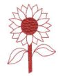 Beautiful Blossoms Redwork Machine Embroidery Designs by JuJu