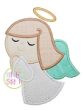 Angel Girl Applique | Machine Embroidery Designs by JuJu