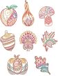 Autumn Mehndi Machine Embroidery Designs by JuJu