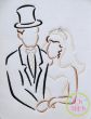 Bride and Groom Embroidery | Machine Embroidery Designs by JuJu
