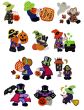 Sunbonnets Sam and Sue Halloween Applique Machine Embroidery Designs by JuJu 
