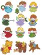 Little Christmas Angels Applique Designs by JuJu