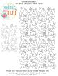 Bunnies And Carrots End-to-End Quilting Design | Machine Embroidery Designs by JuJu