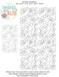 Daisy Chain Simple Leaves End-to-End Quilting Design | Machine Embroidery Designs by JuJu