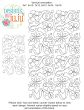 Flowers Ribbons End-to-End Quilting Design | Machine Embroidery Designs by JuJu