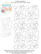 Hearts And Paw Prints End-to-End Quilting Design | Machine Embroidery Designs by JuJu