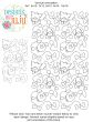 Puppy Faces Bones End to End Quilting Design | Machine Embroidery Designs by JuJu
