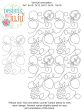 Retro Fruits With Loops End-to-End Quilting Design | Machine Embroidery Designs by JuJu