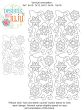 Snowflakes Loops Swirls End-to-End Quilting Design | Machine Embroidery Designs by JuJu