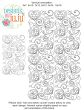 Swirly Flower Hearts End-to-End Quilting | Machine Embroidery Designs by JuJu