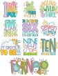 Kids Birthday Word Art Machine Embroidery Designs By JuJu
