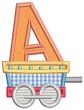 Train Alphabet Applique | Machine Embroidery Designs by JuJu