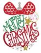 Merry Christmas Ornament Embroidery | Machine Embroidery Designs by JuJu