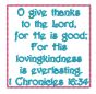 1 Chronicles 16:34