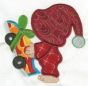 Sunbonnet Sam Christmas Applique Machine Embroidery Designs by JuJu 
