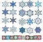 Simply Snowflakes Applique Machine Embroidery Designs by JuJu 
