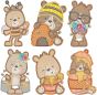 Honey Bears Applique | Machine Embroidery Designs by JuJu