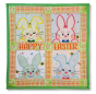 ITH Easter Bunnies Wall Hanging | Machine Embroidery Designs by JuJu