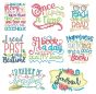 Reading Word Art Set 2 Reading Pillow Machine Embroidery Designs by JuJu
