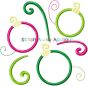 Swirl Ornaments | Machine Embroidery Designs by JuJu/ Stitch Away Applique 
