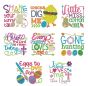Easter Word Art Set 1 Machine Embroidery Designs by JuJu
