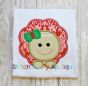 Gingerbread Girl Scallop | Machine Embroidery Designs by JuJu/ Stitch Away Applique 
