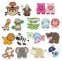 Noah and Friends Applique Machine Embroidery Designs by JuJu 