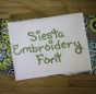 Siesta Embroidery Font Machine Embroidery Designs by JuJu