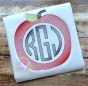 Sketch Apple Frame | Machine Embroidery Designs by JuJu