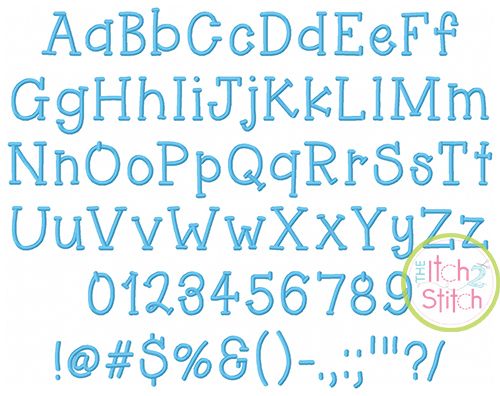 Junior Embroidery Font | Machine Embroidery Designs by JuJu