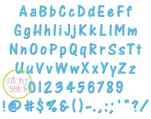 Marker Embroidery Font | Machine Embroidery Designs by JuJu