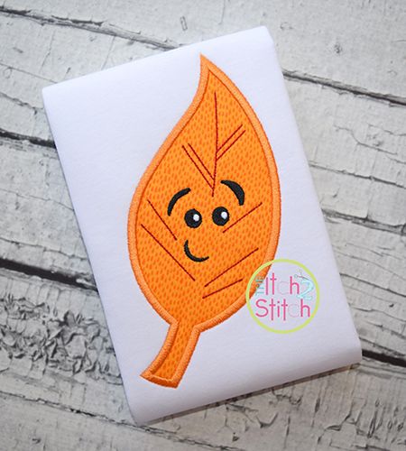 Cute Fall Leaf 3 Applique | Machine Embroidery Designs by JuJu