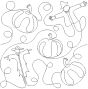 Scarecrows And Pumpkins End-to-End Quilting Design | Machine Embroidery Designs by JuJu