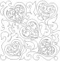 Filagree Hearts End-to-End Quilting Design | Machine Embroidery Designs by JuJu