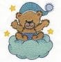 Bedtime Bears Machine Embroidery Designs by JuJu