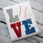Baseball LOVE (or Softball LOVE) Applique Design | Machine Embroidery Designs by JuJu