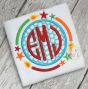 Birthday Monogram Frame Applique | Machine Embroidery Designs by JuJu