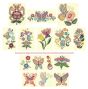 Jacobean Flutters Machine Embroidery Designs by JuJu