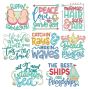 Beach Word Art 2 Machine Embroidery Designs By JuJu
