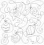 Christmas Ornaments Curly Swashes End-to-End Quilting Design | Machine Embroidery Designs by JuJu