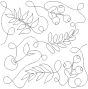 Ferns And Berries End-to-End Quilting Design | Machine Embroidery Designs by JuJu