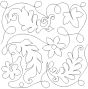 Flowers Feathers Swirls 3 End-to-End Quilting | Machine Embroidery Designs by JuJu